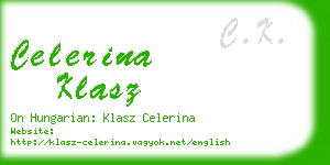 celerina klasz business card